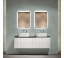 Мебель для ванной комнаты Sancos Snob R 160 bianco, столешница черный мрамор TT160A1, раковина CN6052