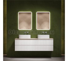 Мебель для ванной комнаты Sancos Snob R 160 bianco, столешница бежевая TT160A2, раковина CN6052