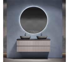 Мебель для ванной комнаты Sancos Snob R 140 doha soft, столешница черный мрамор TT140A1X, раковина CN6009MH