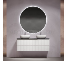 Мебель для ванной комнаты Sancos Snob R 140 bianco, столешница черный мрамор TT140A1X, раковина CN6009