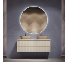 Мебель для ванной комнаты Sancos Snob R 140 beige soft, столешница бежевая TT140A2X, раковина CN6009MC