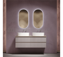 Мебель для ванной комнаты Sancos Snob R 140 doha soft, столешница бежевая TT140A2, раковина CN6075