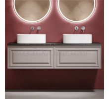 Тумба с раковиной Sancos Very 160 doha soft, столешница черный мрамор TT160A1, раковина CN6052