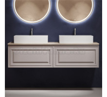 Тумба с раковиной Sancos Very 160 doha soft, столешница бежевая TT160A2X, раковина CN6070