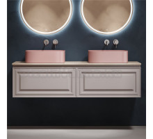 Тумба с раковиной Sancos Very 160 doha soft, столешница бежевая TT160A2, раковина CN6052MP