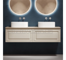 Тумба с раковиной Sancos Very 160 beige soft, столешница бежевая TT160A2, раковина CN6052