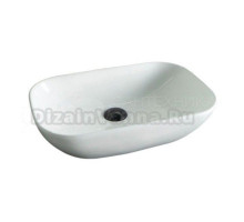 Накладная раковина GID Geometrico N9447 51 глянцевая белая, прямоугольная, фаянс