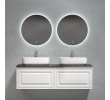 Мебель для ванной комнаты Sancos Very 140 bianco, столешница черный мрамор TT140A1X, раковина CN5043