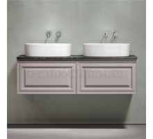 Тумба с раковиной Sancos Very 140 doha soft, столешница черный мрамор TT140A1, раковина CN6075