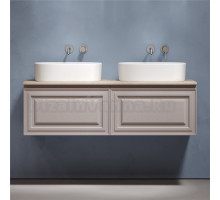 Тумба с раковиной Sancos Very 140 doha soft, столешница бежевая TT140A2, раковина CN6075