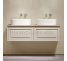 Тумба с раковиной Sancos Very 140 beige soft, столешница бежевая TT140A2, раковина CN6075