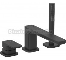 Смеситель на борт ванны Kludi Renon 424483975 черный матовый