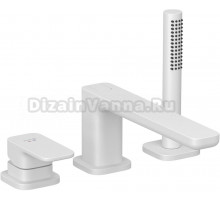 Смеситель на борт ванны Kludi Renon 424485375 белый матовый