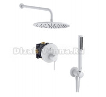 Душевой комплект Kludi Bozz 386585376 С ВНУТРЕННЕЙ ЧАСТЬЮ, белый матовый