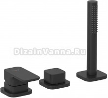 Смеситель на борт ванны Kludi Renon 424473975 черный матовый