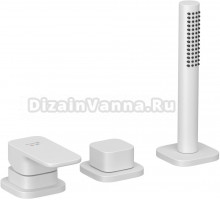 Смеситель на борт ванны Kludi Renon 424475375 белый матовый