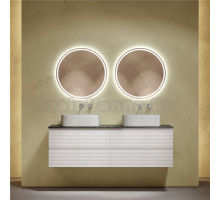 Мебель для ванной комнаты Sancos Folk 160 bianco, столешница черный мрамор TT160A1, раковина CN6052MSG