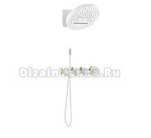 Душевой комплект Timo Saona SX-2329/16SM С ВНУТРЕННЕЙ ЧАСТЬЮ, с термостатом, белый матовый