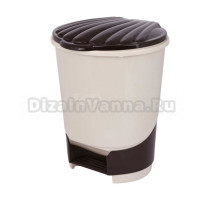 Мусорное ведро Альтернатива 49935 18 л, слоновая кость