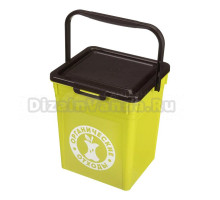 Мусорное ведро Бытпласт 229751 8 л, зеленое