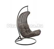 Садовое кресло 4SiS Виши коричневый, подушка серо-коричневая