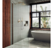 Душевая перегородка Maybahglass MGD-1357-2ш 99 см, профиль бронза, стекло сатин