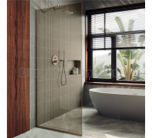 Душевая перегородка Maybahglass MGD-1353-2у 99 см, профиль бронза, стекло бронза