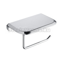 Держатель для туалетной бумаги Abber Nord AA1530 с полкой для телефона, хром