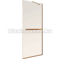 Душевая перегородка Maybahglass MGD-1459-2у 99 см, профиль бронза, стекло бронза