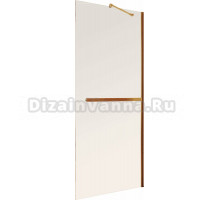 Душевая перегородка Maybahglass MGD-1459-2ш 99 см, профиль бронза, стекло бронза