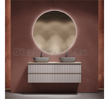 Мебель для ванной комнаты Sancos Snob R 140 doha soft, столешница бежевая TT140A2X, раковина CN6009MH