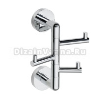 Крючок Bemeta Obla 165206072 хром, на шурупах, поворотный