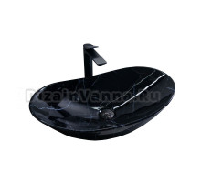 Накладная раковина GID Lago Bs9811 61 под глянцевый камень, овальная, фаянс