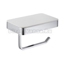 Держатель для туалетной бумаги Abber Westen AA1730 с полкой для телефона, хром