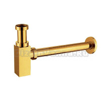 Сифон для раковины AZARIO AZ-109-GL 32 мм, бутылочный, золото