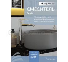 Смеситель для раковины Aqueduto Cano CAN0300 хром