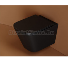 Комплект 3 в 1 Унитаз подвесной Ceramicanova Union CN4009TMB + Инсталляция EWRIKA ProLT 0026-2020 + Кнопка 0041 цвет хром