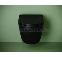 Комплект 3 в 1 Унитаз подвесной Ceramicanova Uno CN11001TMB + Инсталляция DIWO 4501 + Кнопка 7320 цвет глянцевый белый