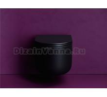 Комплект 3 в 1 Унитаз подвесной Ceramicanova Ulma CN4006TMB + Инсталляция DIWO 4501 + Кнопка 7320 цвет глянцевый белый