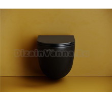 Комплект 3 в 1 Унитаз подвесной Ceramicanova Vogue CN4008TMB + Инсталляция DIWO 4501 + Кнопка 7320 цвет глянцевый белый