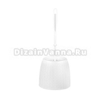 Ершик для унитаза Альтернатива Вязаное плетение 263219 белый