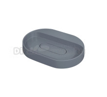 Накладная раковина Uperwood Tanos Quartz 55 бетон, овальная