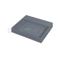 Накладная раковина Uperwood Tanos Quartz 50 бетон, прямоугольная