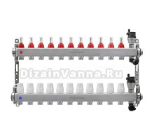 Коллекторная группа KROMWELL KW.SM6006115 1" ВР-3/4" НР, 11 выходов, с расходомерами