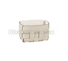 Контейнер ADJ Mini Bottega 1012.16/10 12х19 см, панна котта, белый