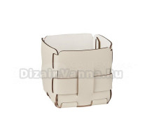 Контейнер ADJ Mini Bottega 1013.16/10 12х12 см, панна котта, белый