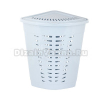 Корзина для белья Альтернатива 51446 45 л, напольная, угловая, пластик