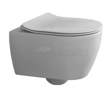 Унитаз подвесной Scarabeo Glam 5201/TW безободковый, с микролифтом