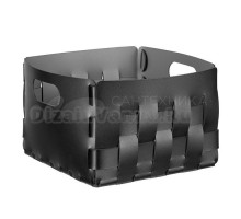 Контейнер ADJ Bottega 1044.01/03 25х25 см, черный, серый