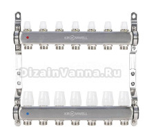 Коллекторная группа KROMWELL KW.SM6500675 1" ВР-3/4" НР, 7 выходов, без расходомеров